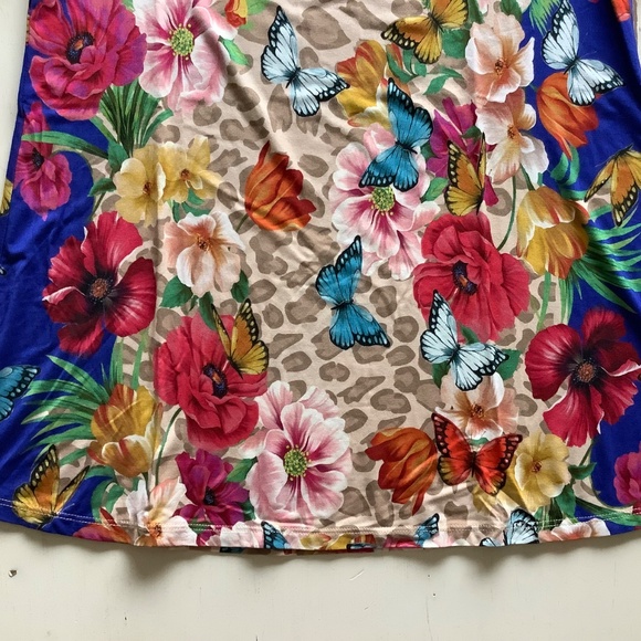 NWT Johnny Was Mayflower Butterflies Floral Swing Tee Size XS - Picture 4 of 7